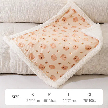 Luxuriöse, dicke Plüsch-Haustierdecke