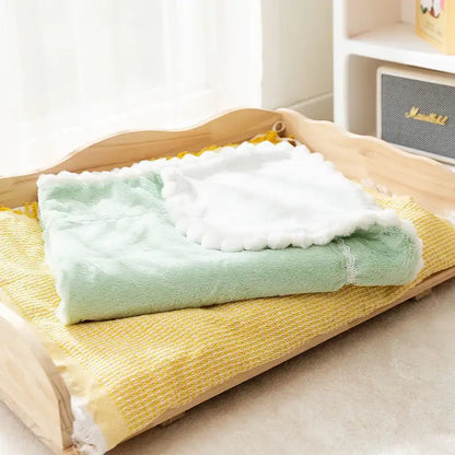 Luxuriöse, dicke Plüsch-Haustierdecke