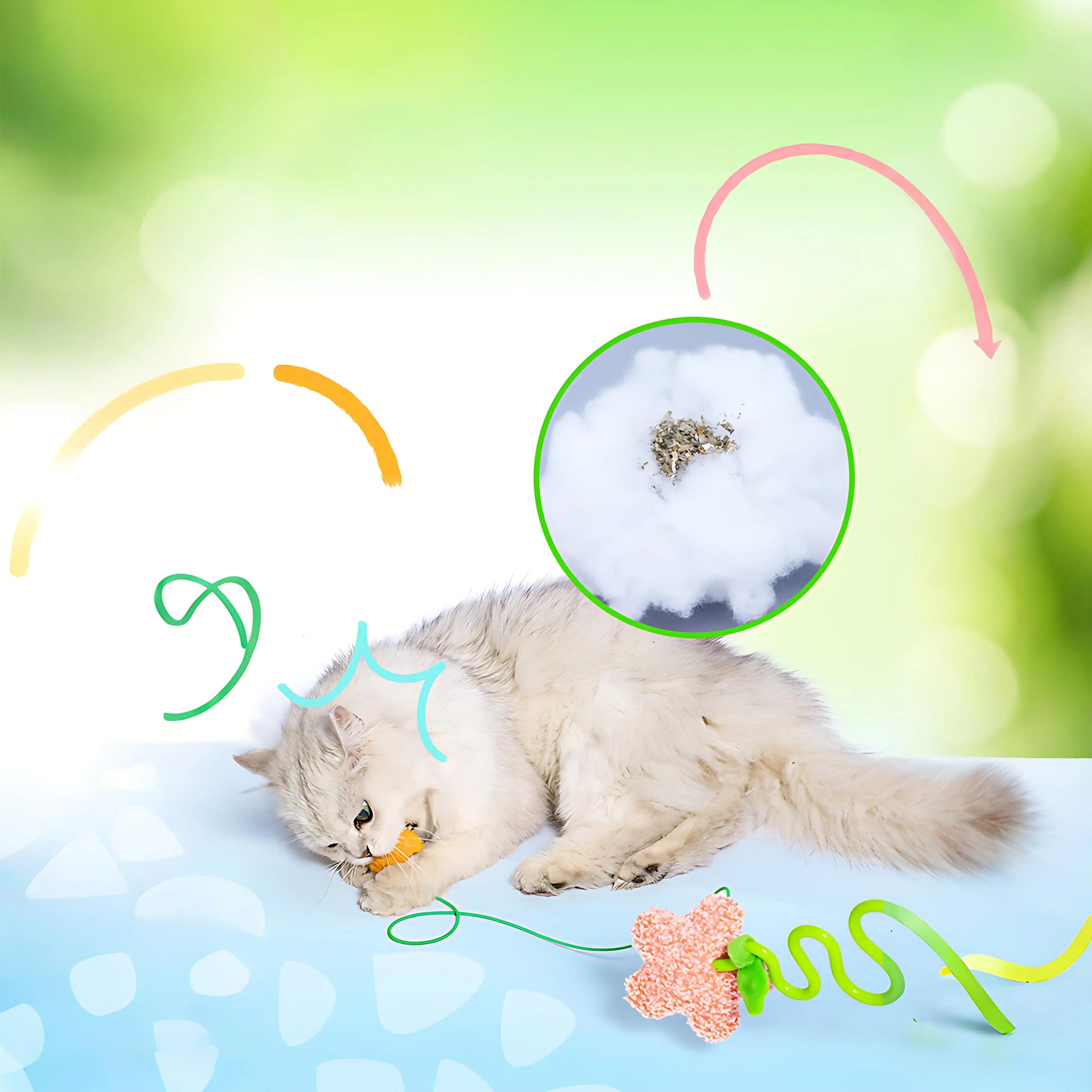 Natural Series Cat Stick Toy