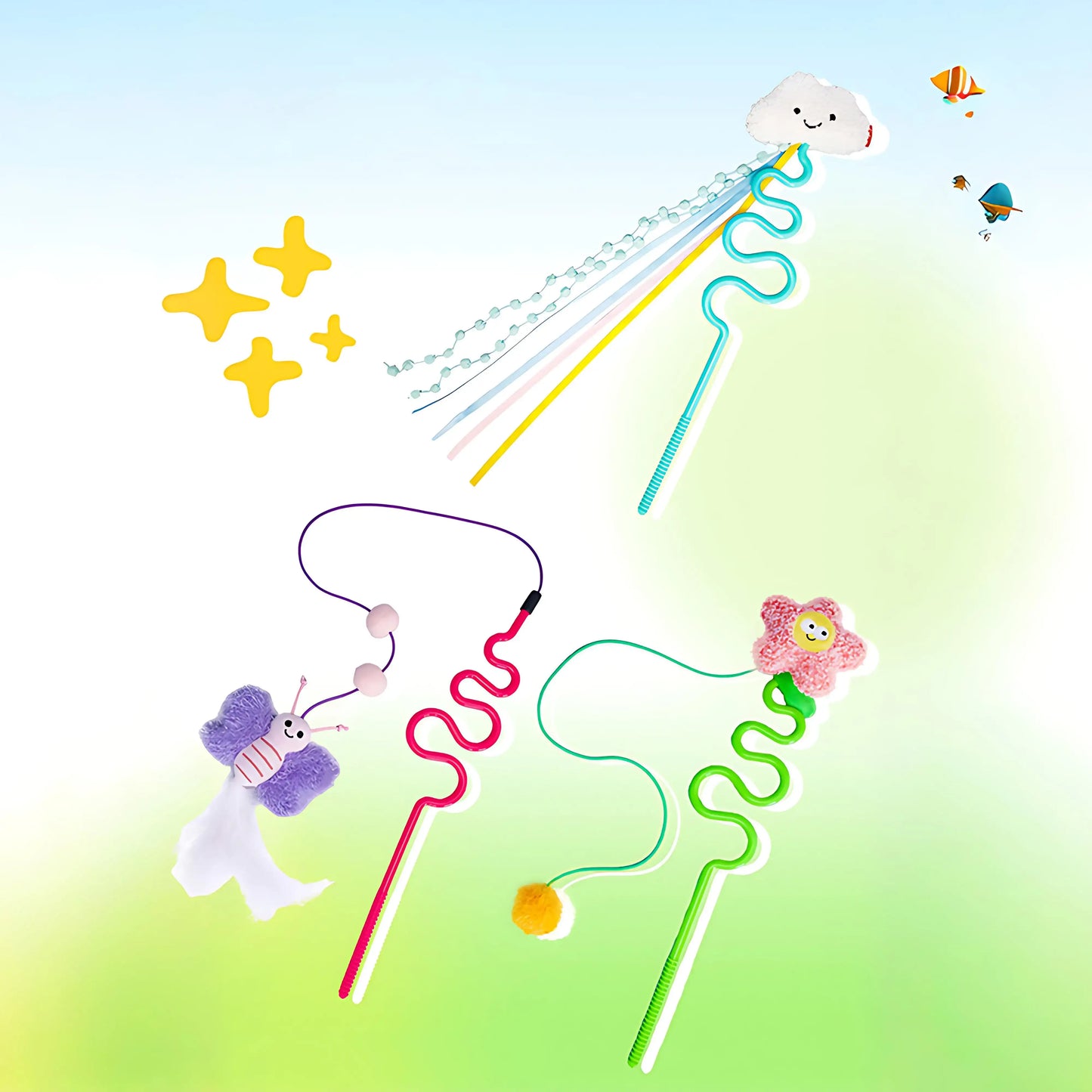 Natural Series Cat Stick Toy