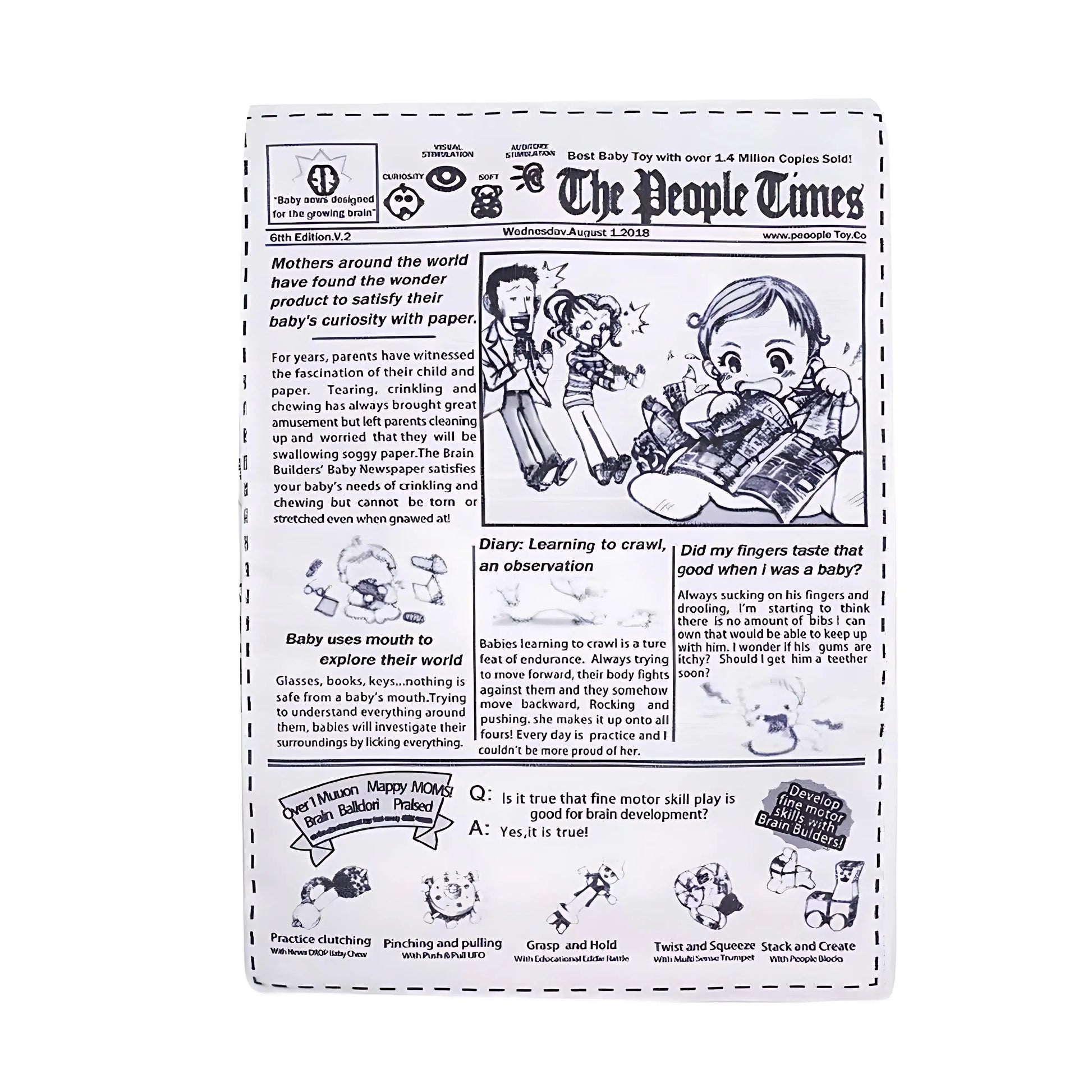 Newspaper Poker Plush Dog Toy with Squeaker