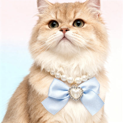 Perlen-Fliegenhalsband für Katzen und Hunde