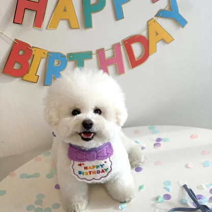 Lätzchen und Schal zum Haustiergeburtstag