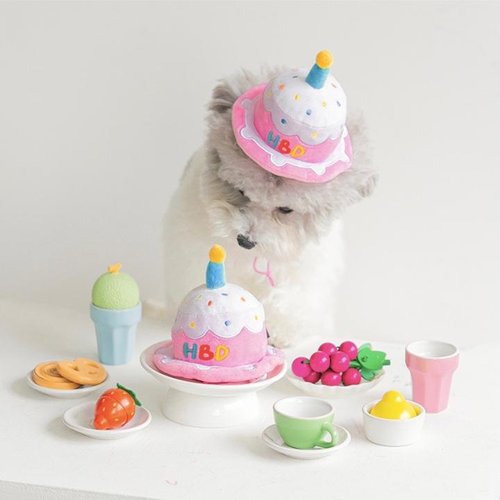 Pet Birthday Hat with Embroidery