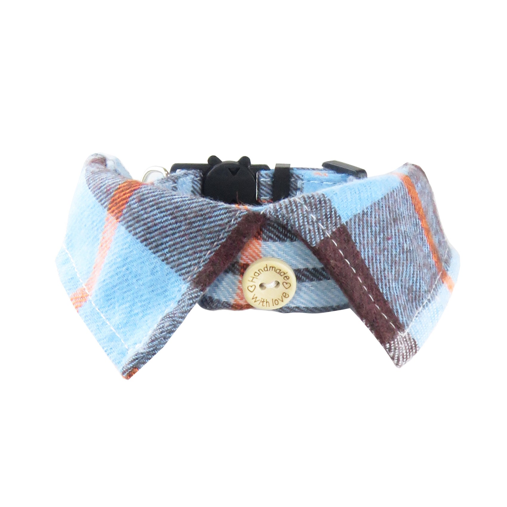 Plaid Cat Collar with Bow Tie