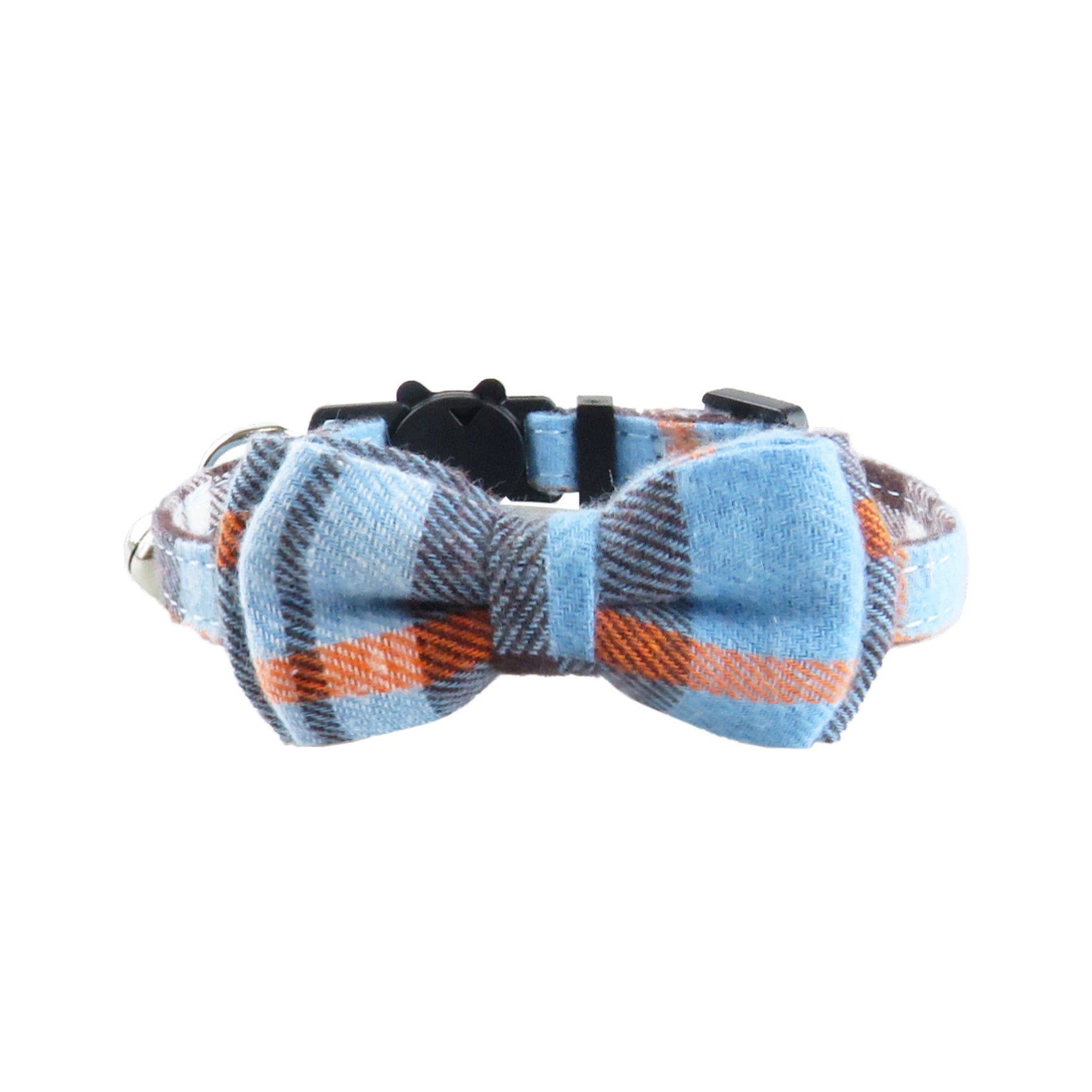 Plaid Cat Collar with Bow Tie