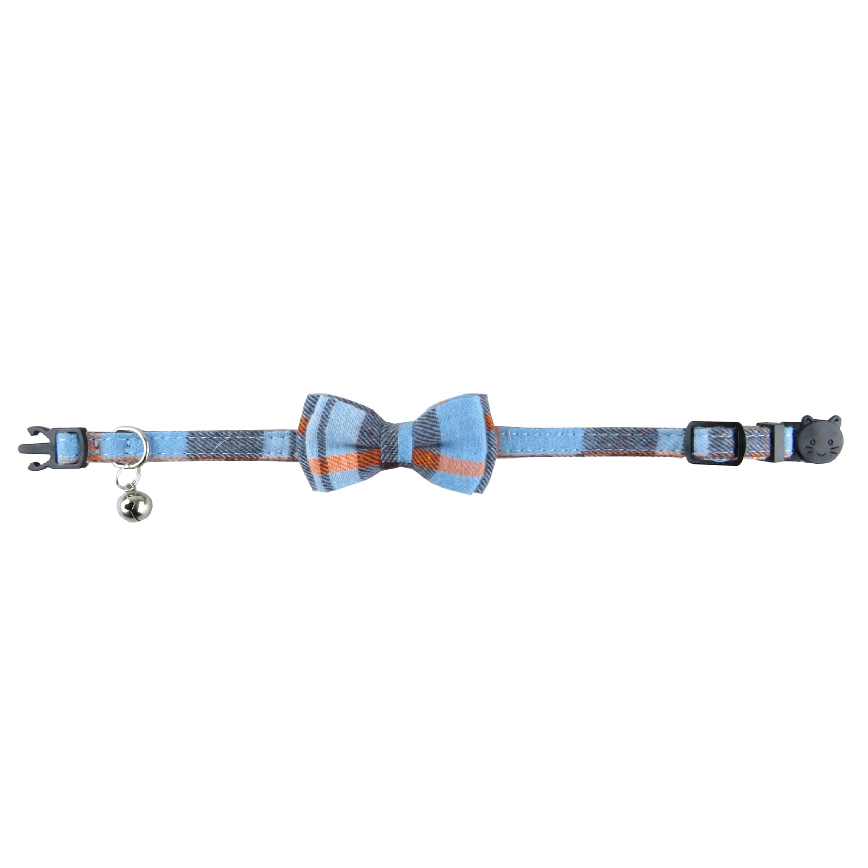 Plaid Cat Collar with Bow Tie