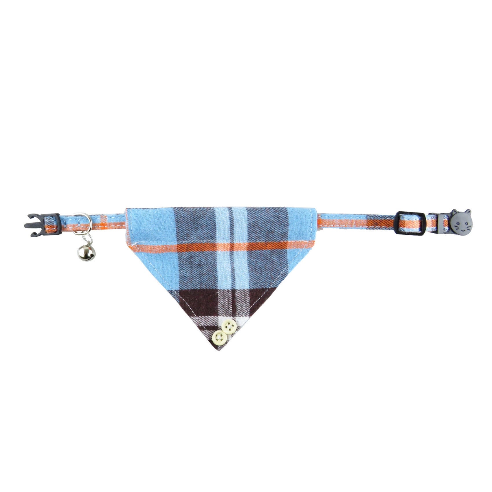 Plaid Cat Collar with Bow Tie