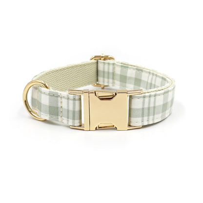 Plaid Dog Collar and Leash Set