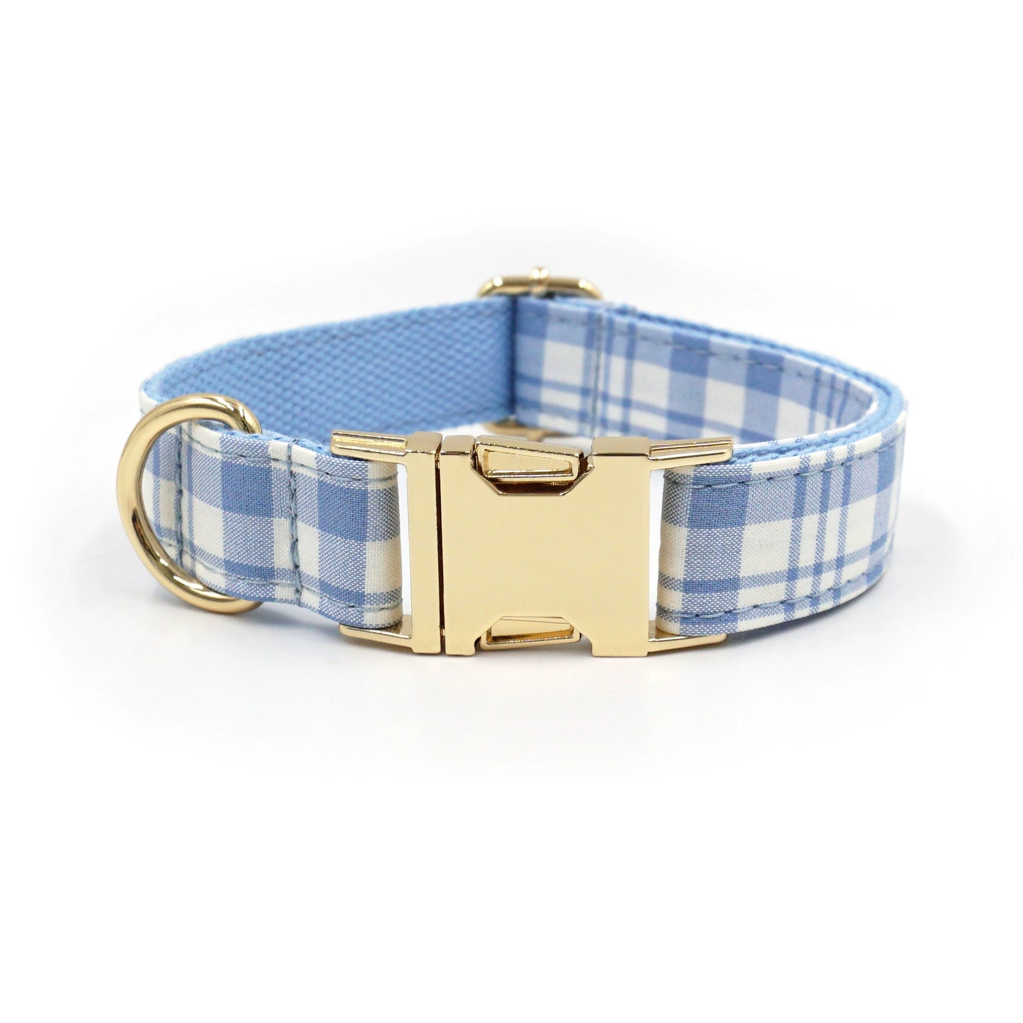 Plaid Dog Collar and Leash Set