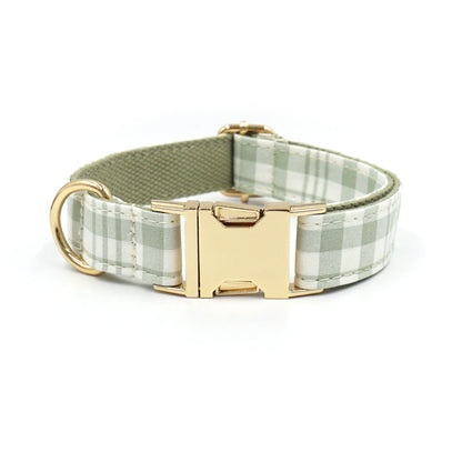 Plaid Dog Collar and Leash Set