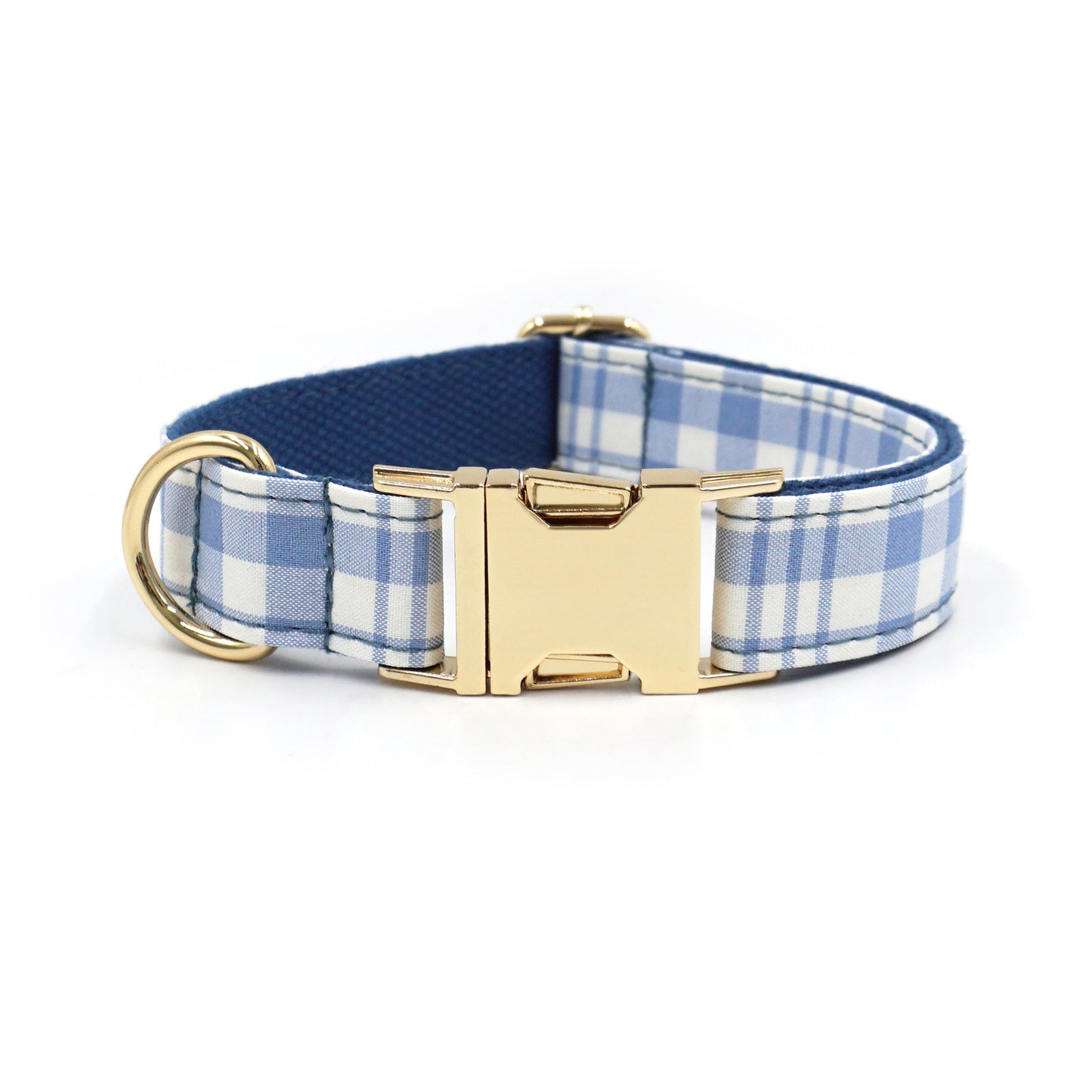Plaid Dog Collar and Leash Set