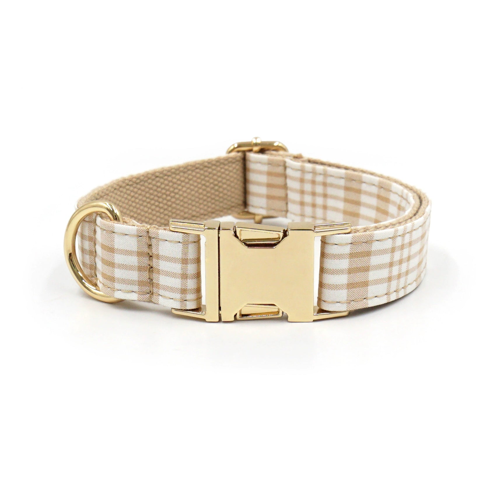Plaid Dog Collar and Leash Set