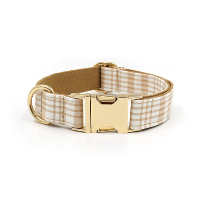 Plaid Dog Collar and Leash Set