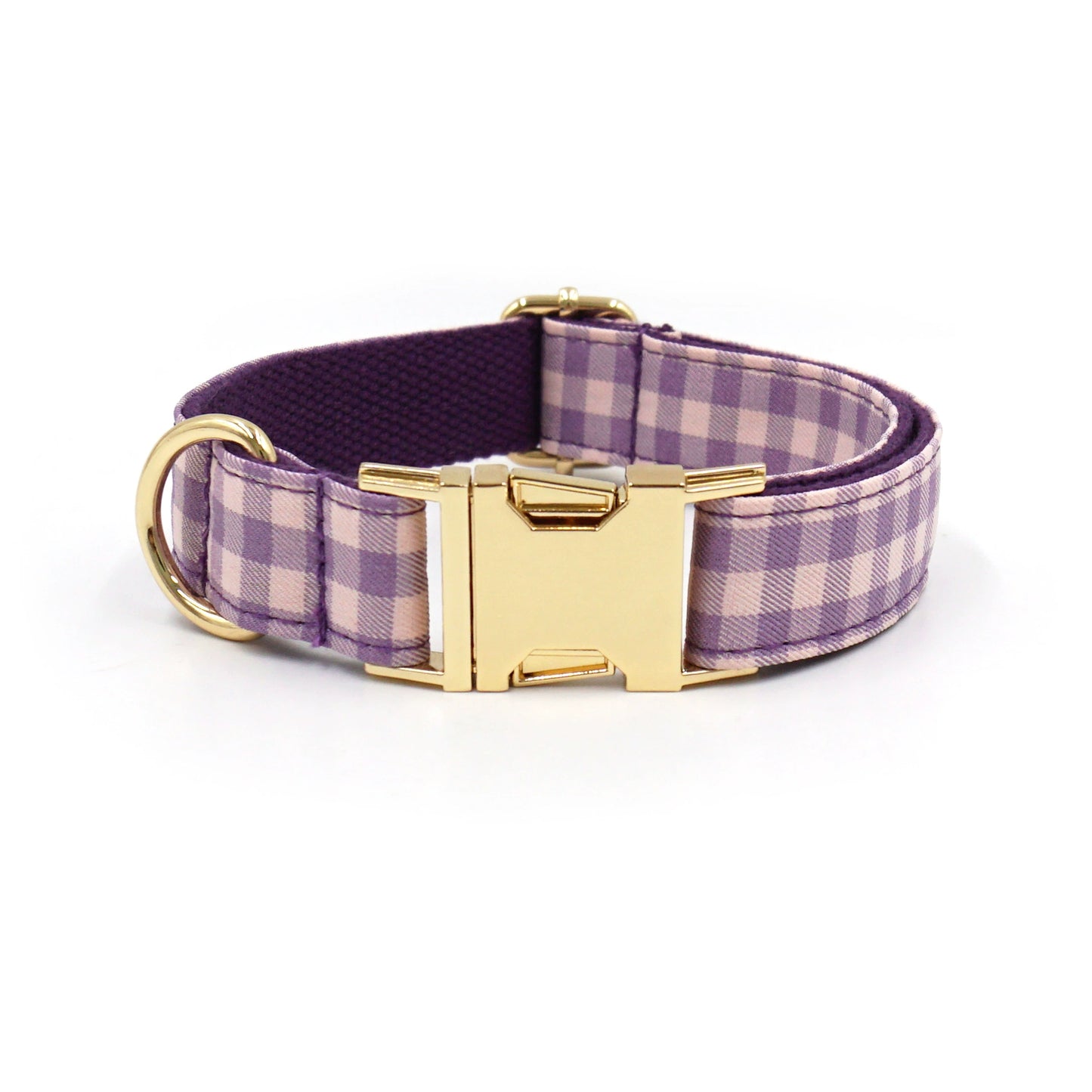 Plaid Dog Collar and Leash Set