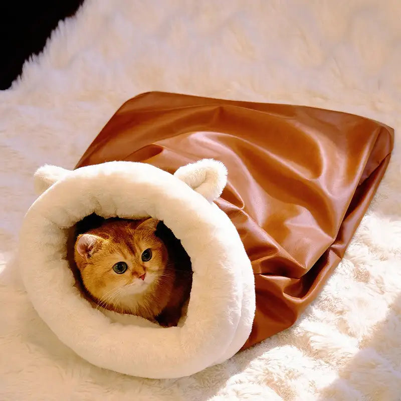 Plush Cat Sleeping Bag
