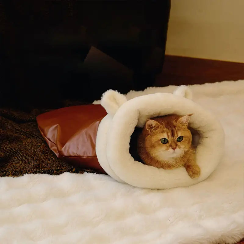 Plush Cat Sleeping Bag