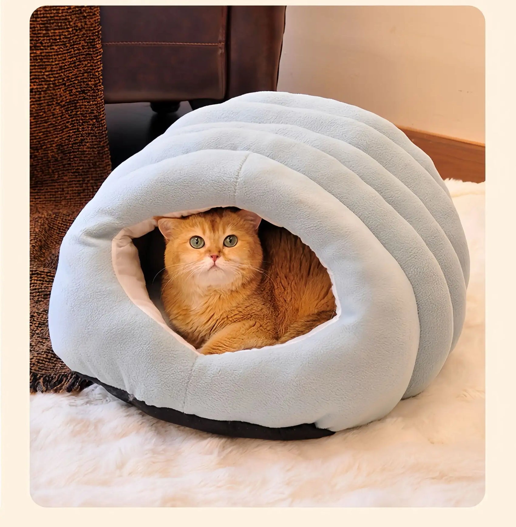 Plush Cat Tunnel Bed