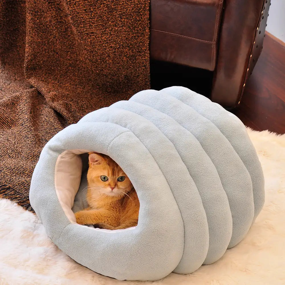 Plush Cat Tunnel Bed