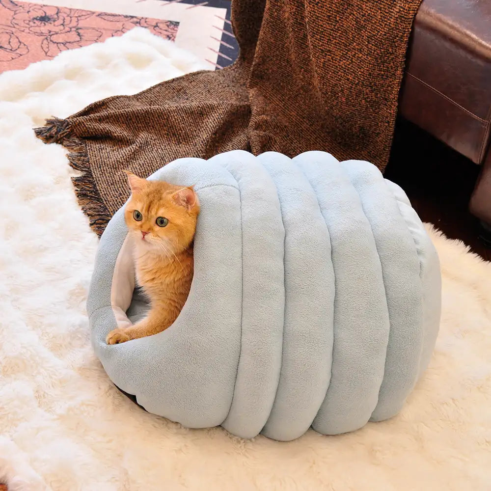 Plush Cat Tunnel Bed