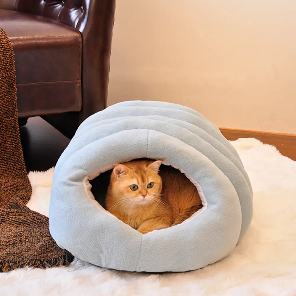 Plush Cat Tunnel Bed