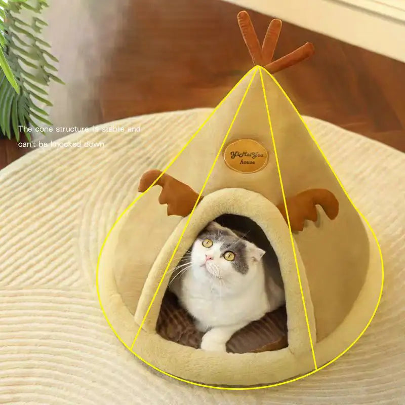 Rentierförmiges Winterzelt-Haustierhaus