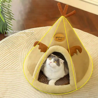 Rentierförmiges Winterzelt-Haustierhaus