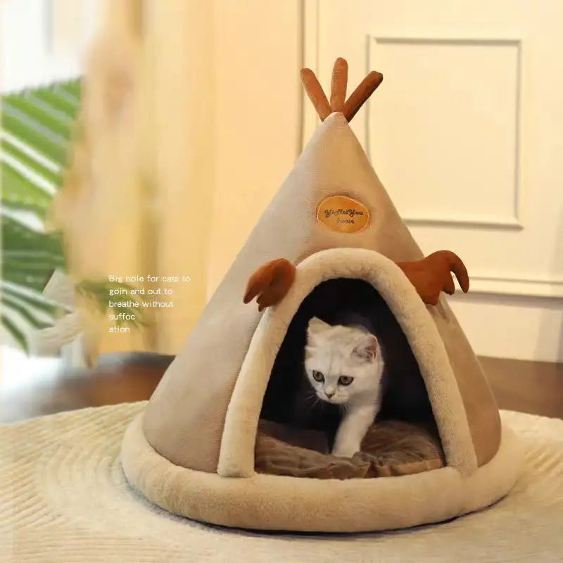 Rentierförmiges Winterzelt-Haustierhaus