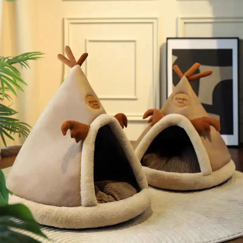 Rentierförmiges Winterzelt-Haustierhaus