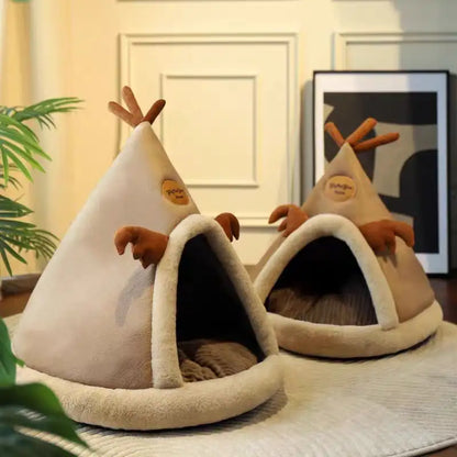 Rentierförmiges Winterzelt-Haustierhaus