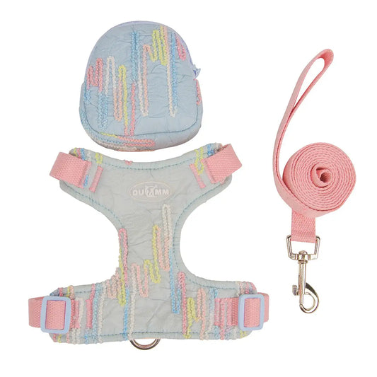 Small Dog Vest Backpack Harness for Outdoor Use