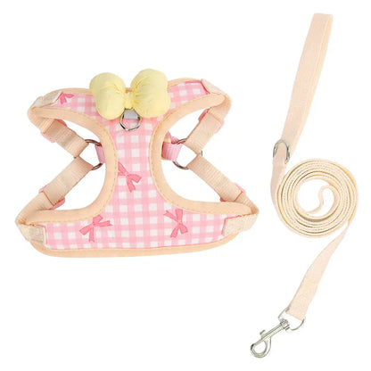 Hübsches Brustgeschirr im Schmetterlingsstil für Hunde