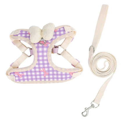 Hübsches Brustgeschirr im Schmetterlingsstil für Hunde