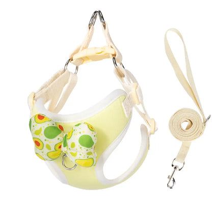 Hübsches Brustgeschirr im Schmetterlingsstil für Hunde