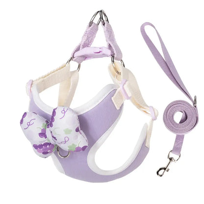 Hübsches Brustgeschirr im Schmetterlingsstil für Hunde