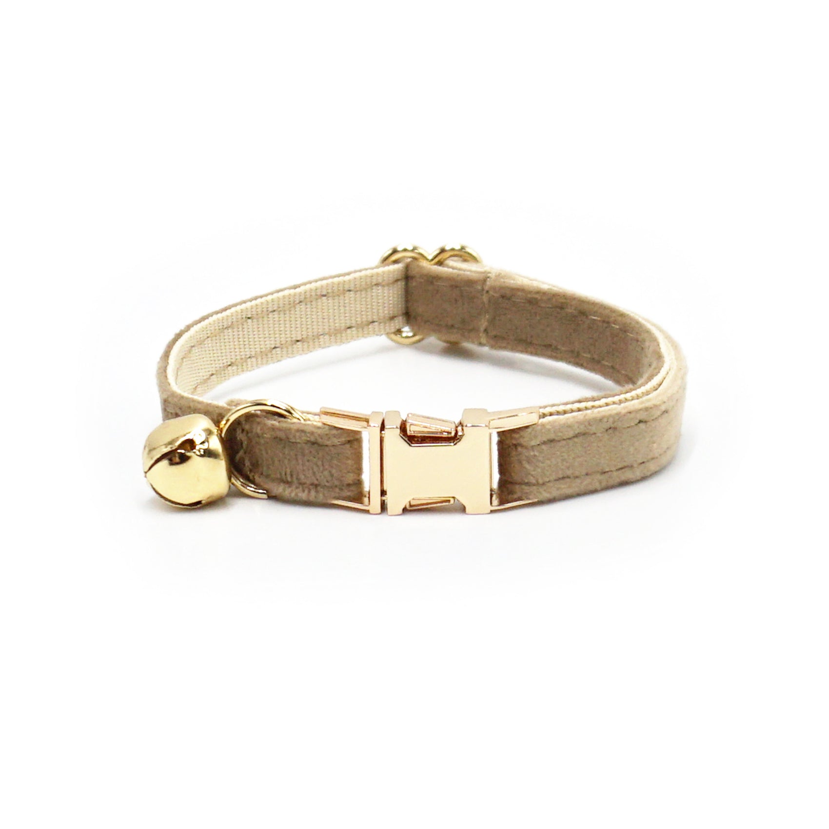 Velvet Cat Collar with Bell & Custom Engraving