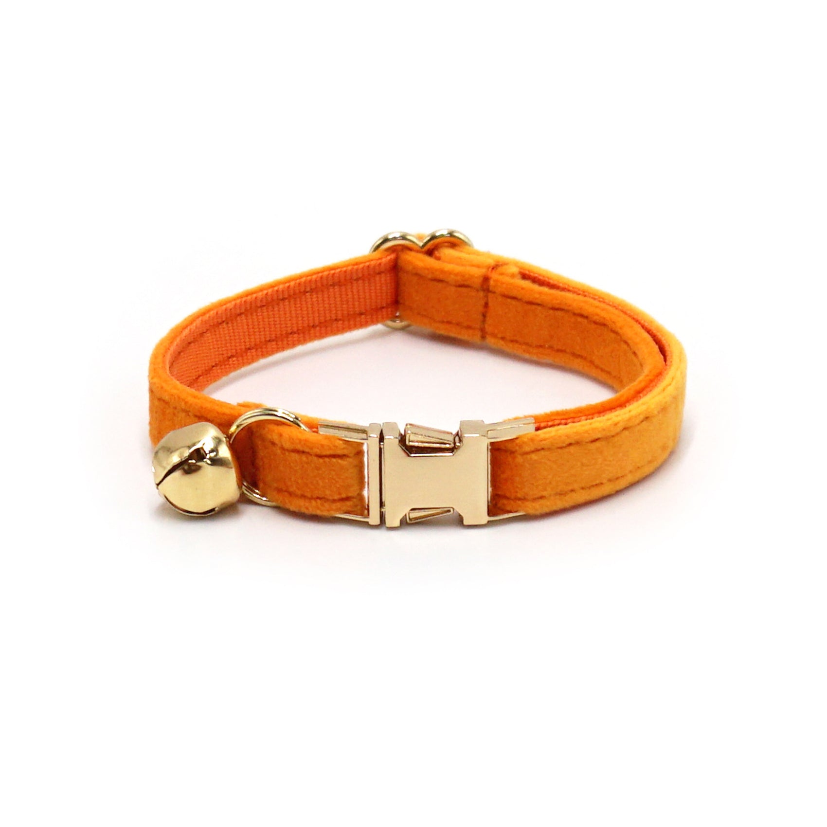 Velvet Cat Collar with Bell & Custom Engraving
