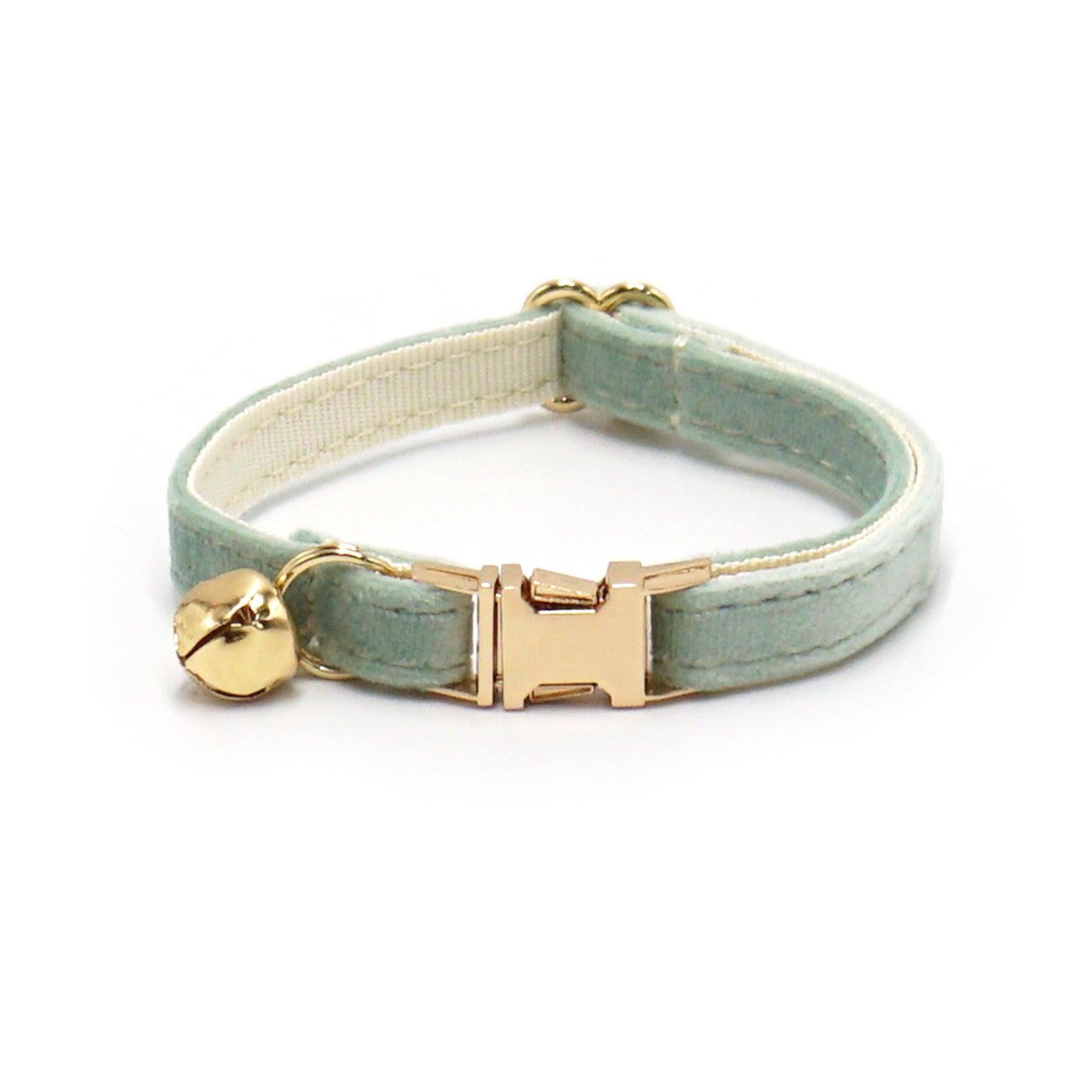 Velvet Cat Collar with Bell & Custom Engraving