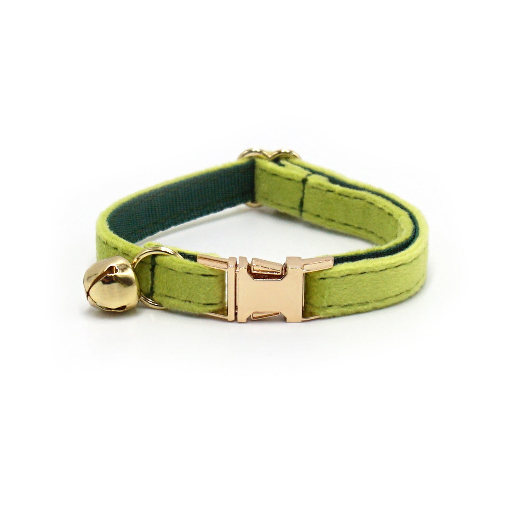 Velvet Cat Collar with Bell & Custom Engraving