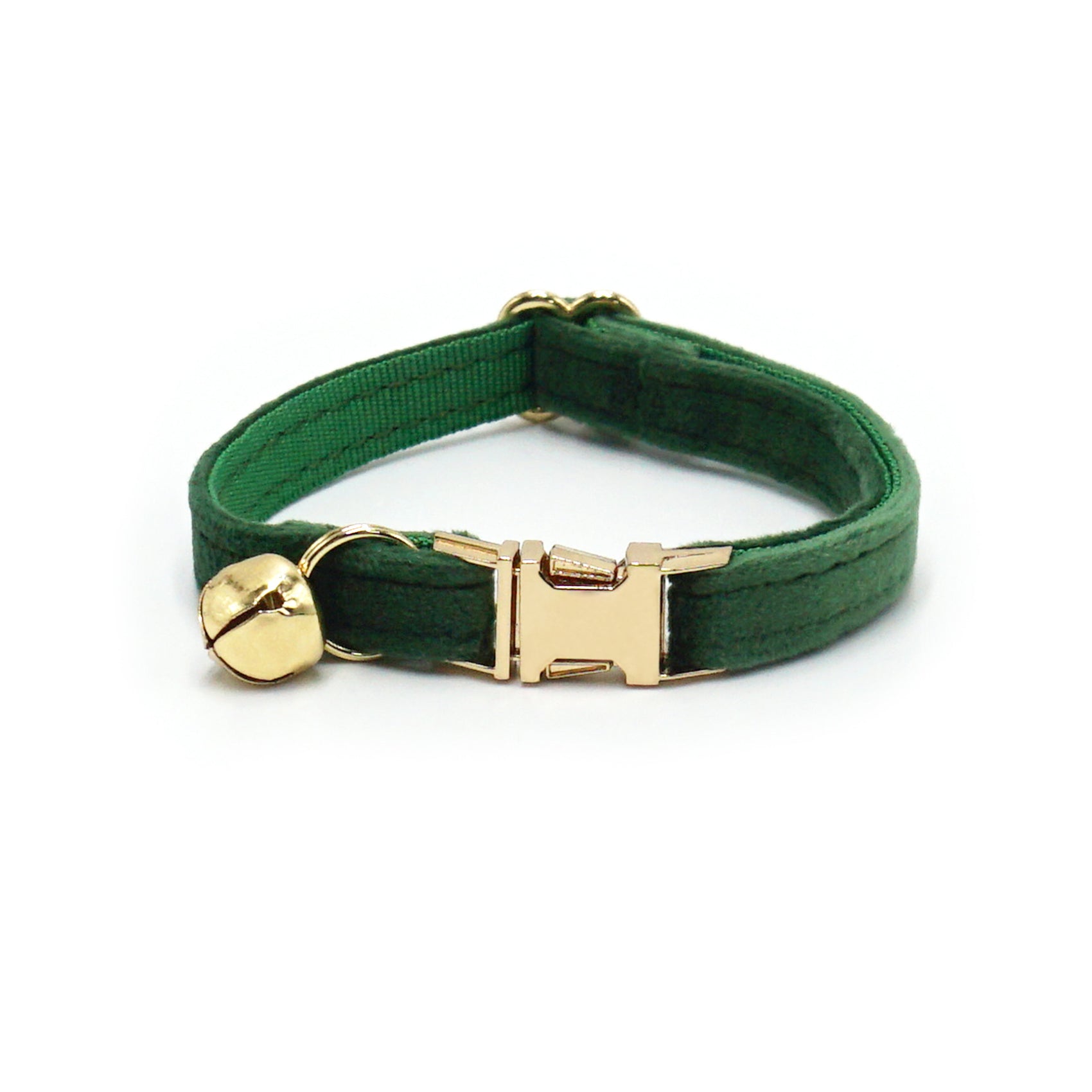 Velvet Cat Collar with Bell & Custom Engraving