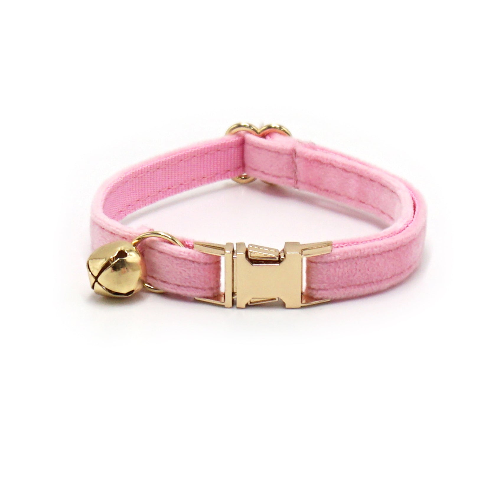Velvet Cat Collar with Bell & Custom Engraving