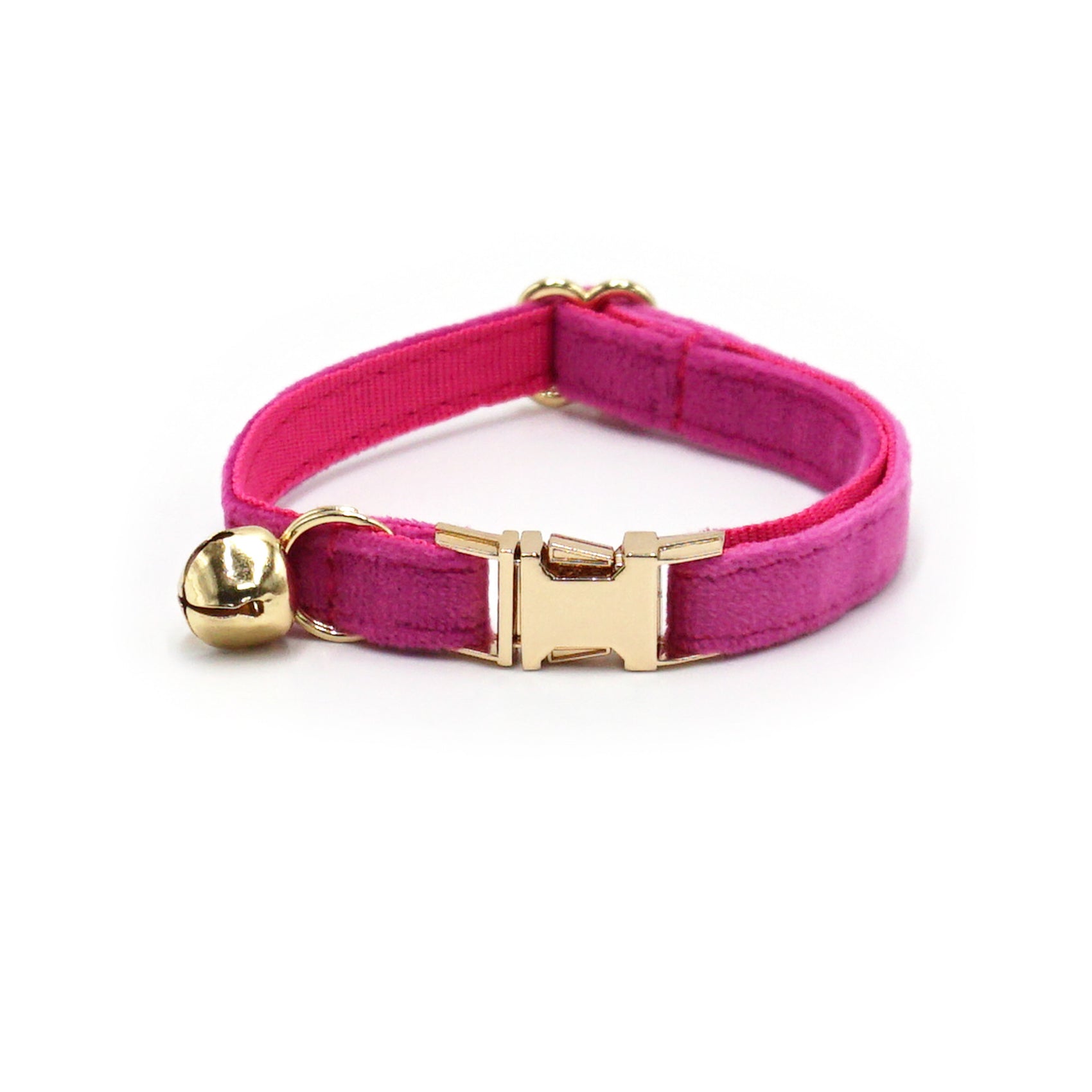 Velvet Cat Collar with Bell & Custom Engraving