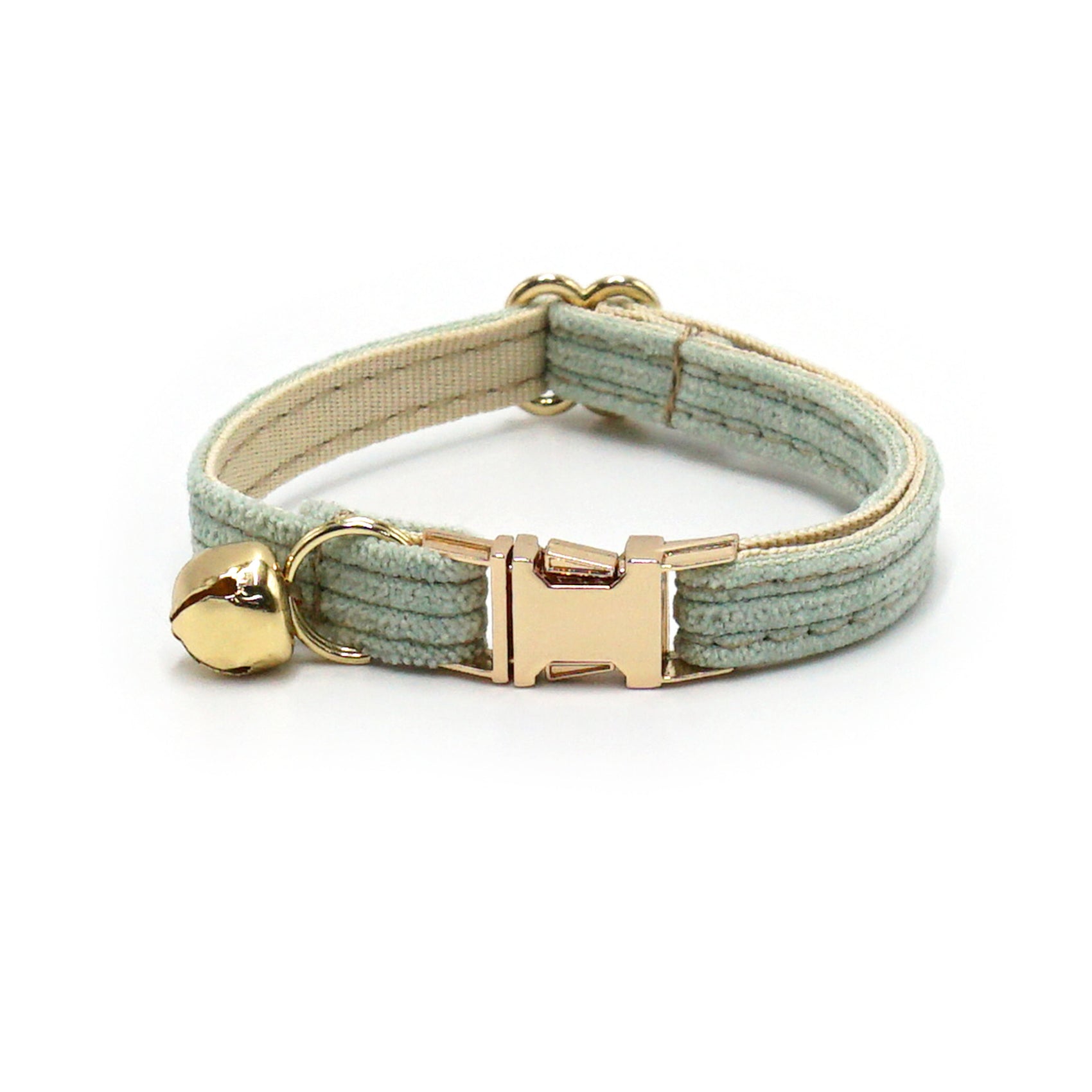 Velvet Cat Collar with Bell & Custom Engraving
