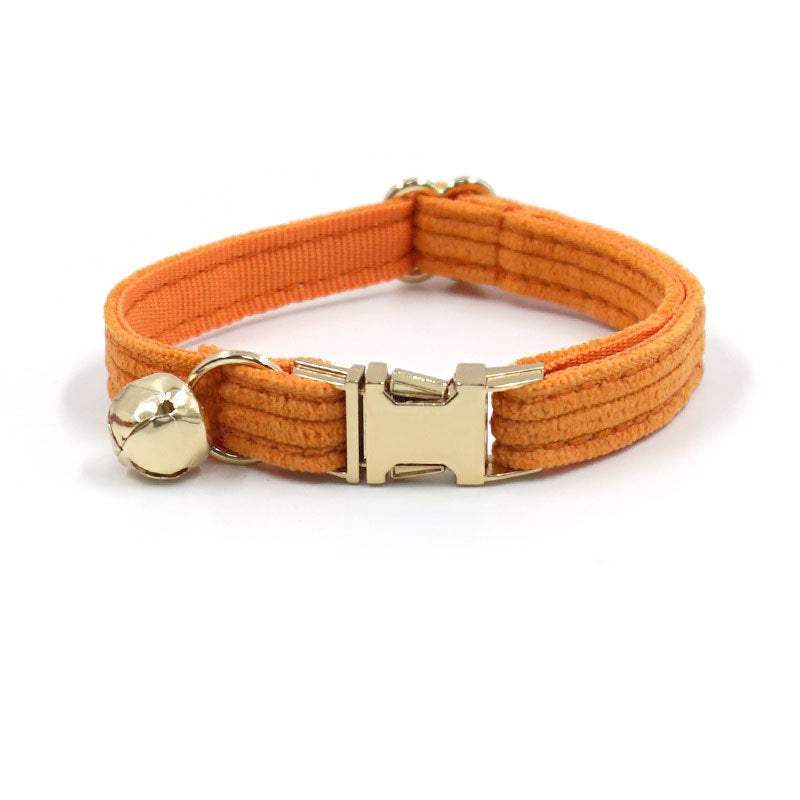 Velvet Cat Collar with Bell & Custom Engraving