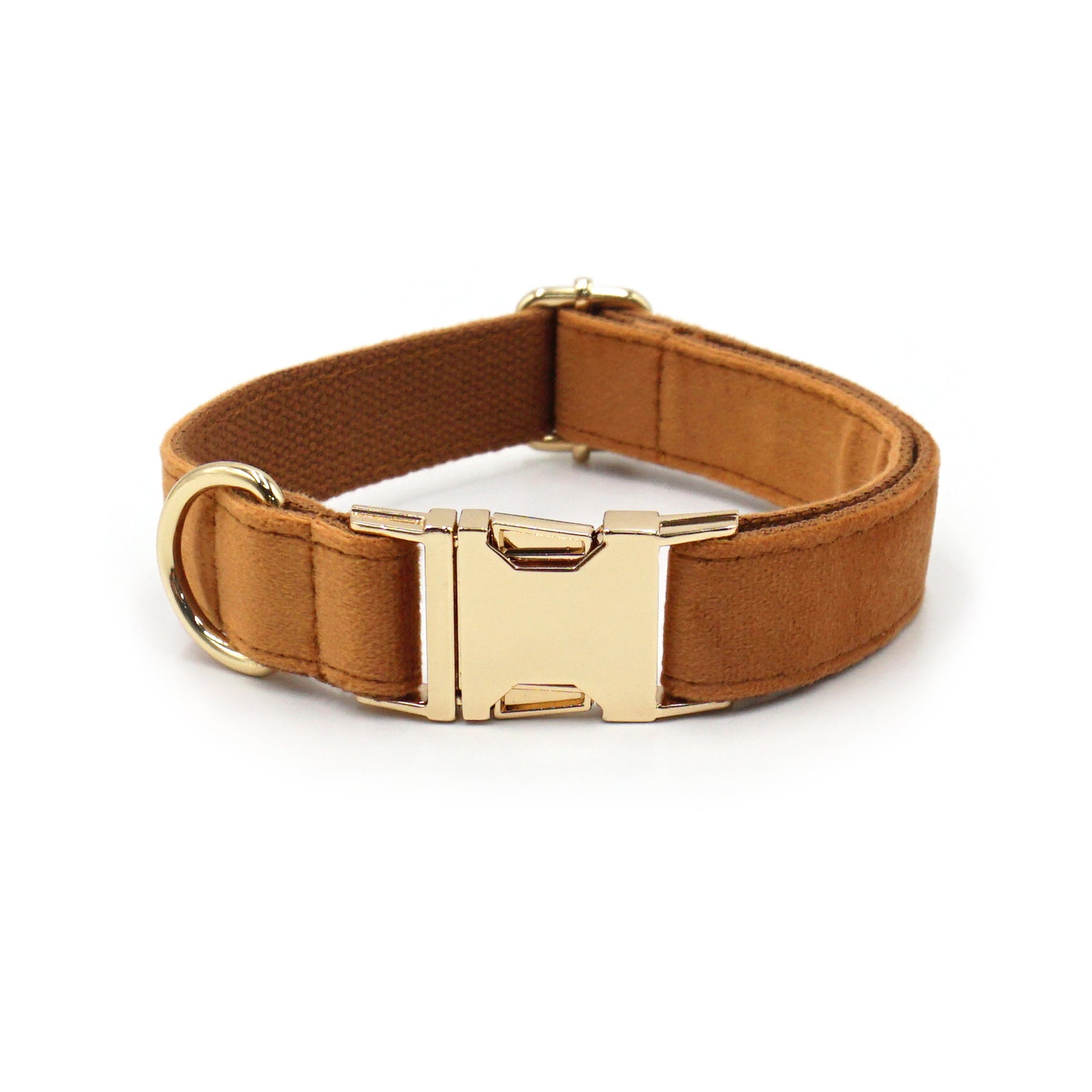 Velvet Dog Collar with Custom Laser Engraving