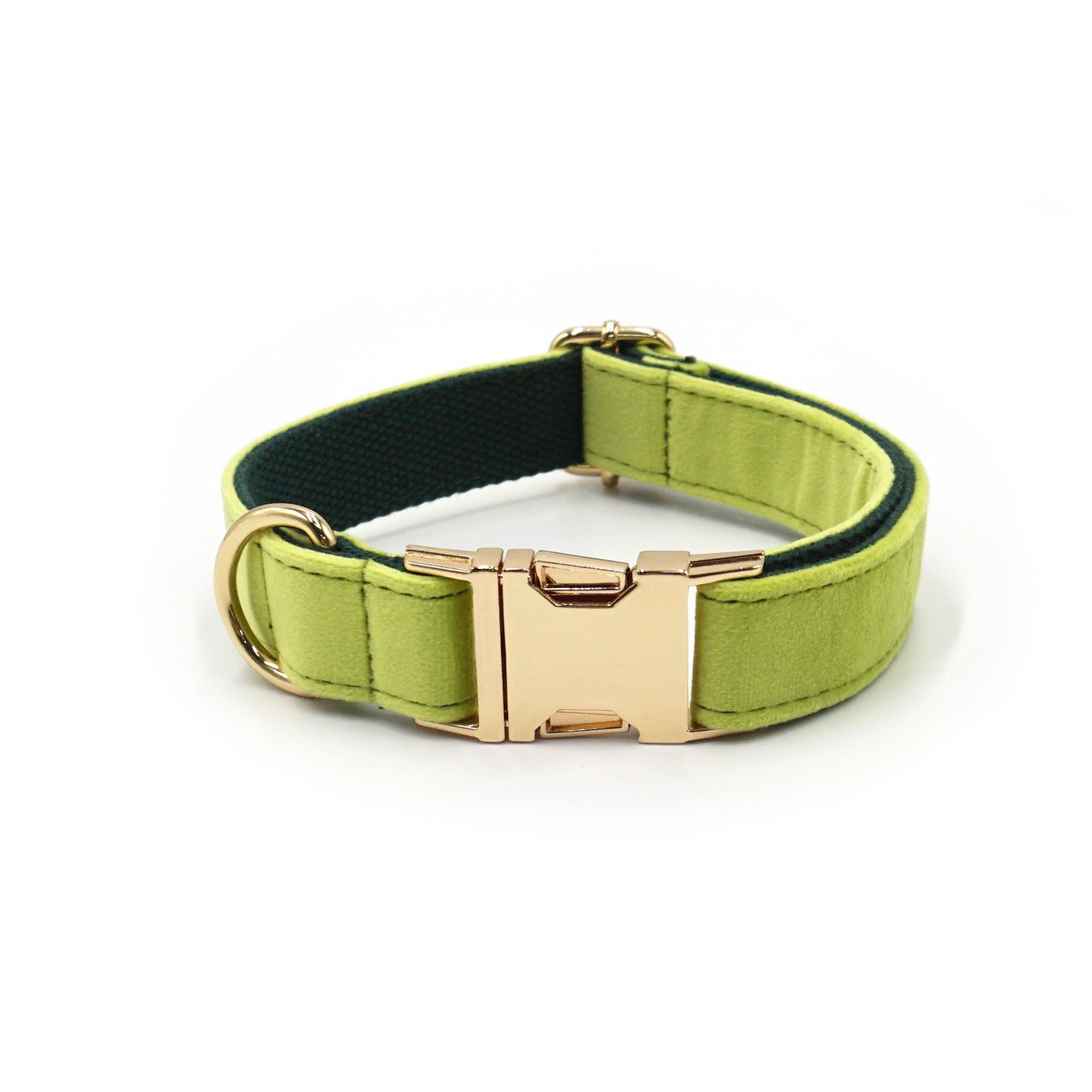 Velvet Dog Collar with Custom Laser Engraving