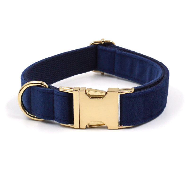 Velvet Dog Collar with Custom Laser Engraving