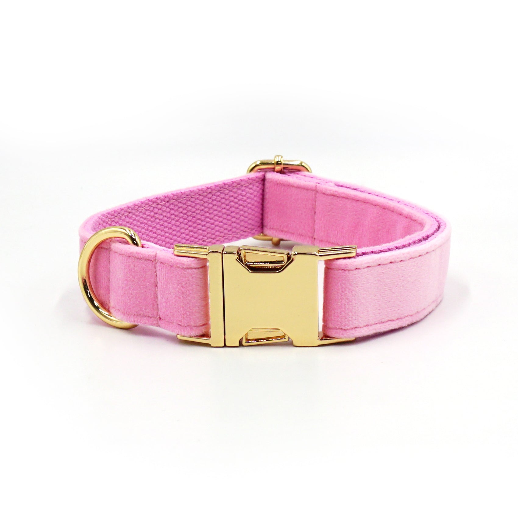 Velvet Dog Collar with Custom Laser Engraving
