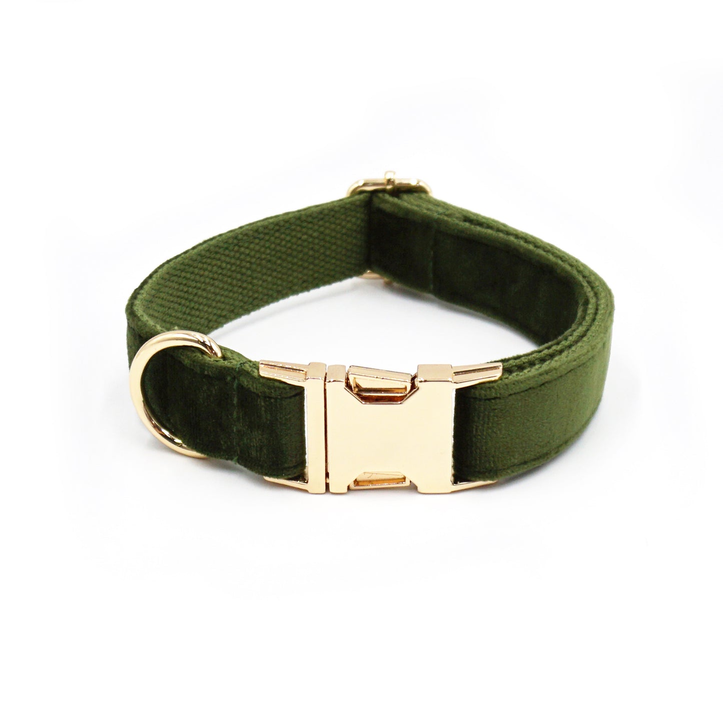 Velvet Dog Collar with Custom Laser Engraving