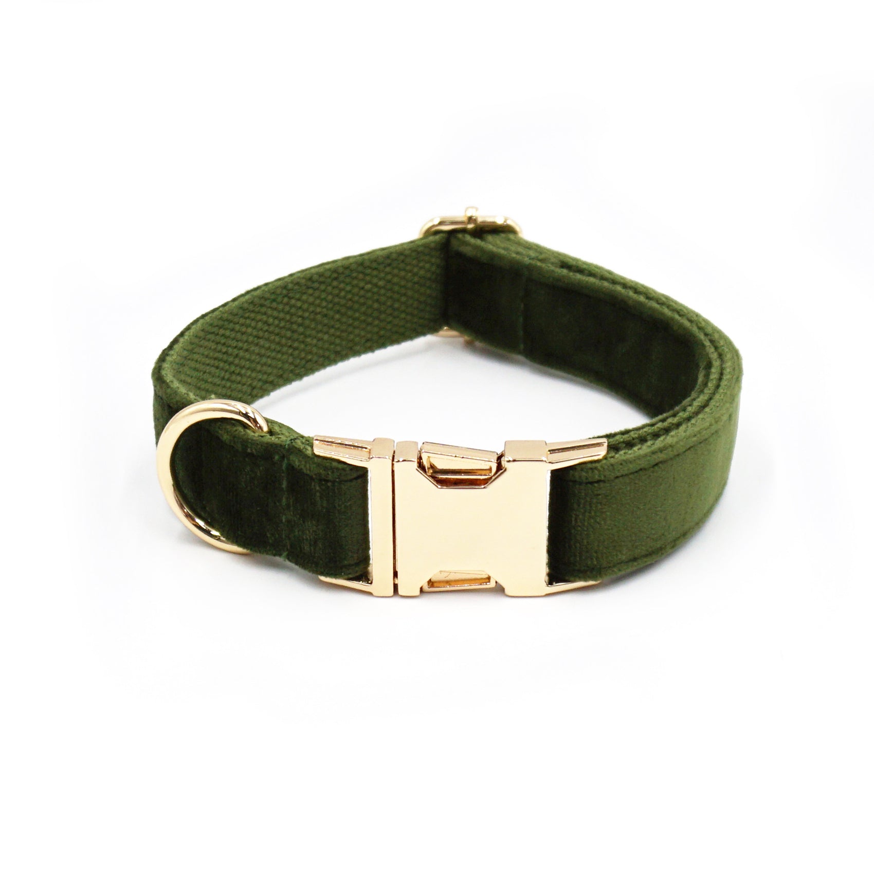 Velvet Dog Collar with Custom Laser Engraving